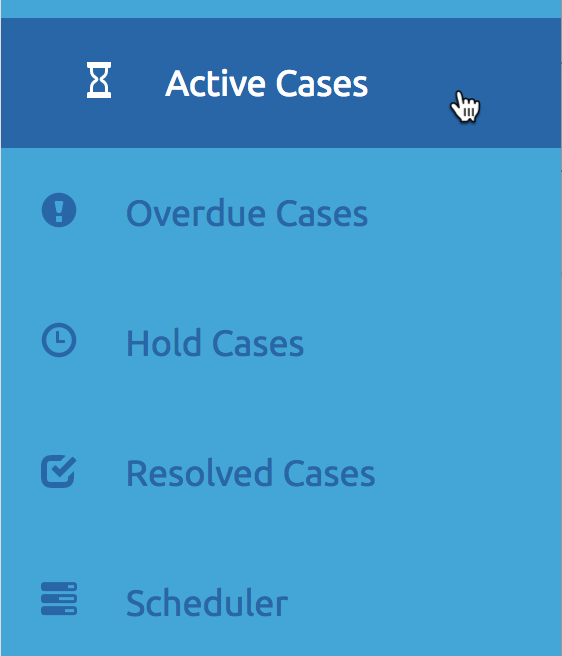 My Helpdesk menu My Helpdesk menu